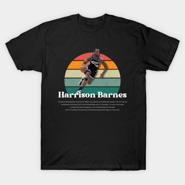 Harrison Barnes Vintage V1 T-Shirt by Gojes Art